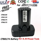 CTB8174 Battery For Snap-on 14.4V Tools CTB8172 CT861DB CT825DB CTC722 CTC131 New. Price: $79.90.