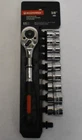 Maxpower 3/8" Ratcheting Socket Wrench Set Quick Release Reversible 10 Piece New. Price: $10.35.