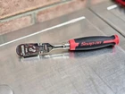 Snap-on 3/8" Drive Tooth Red Soft Grip Flex Head Ratchet, Part# FHF100 Used. Price: $149.95.