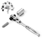 Duratech 1/4" Drive Handle, 2 In Flex Head Ratchet, Silver New. Price: $20.41.