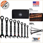 Klein Tools 8-PIECE Ratcheting Wrench Set Ergonomic & Color-coded Design New. Price: $129.14.