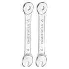Harfington 2PCS Thin Combination Wrench Metrics 6-POINT Ended 4MM, Silver New. Price: $10.10.