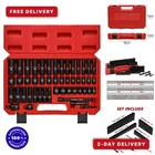 3/8 In. 49 Piece Milwaukee 6 Point Impact Socket Ratchet Drive And Metric Set... New. Price: $47.27.