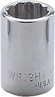 Wright Tool 2114 - 1/4INCH Drive 12 Point Standard Socket 7/16INCH New. Price: $13.36.