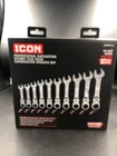 Icon WRSTFM-10 Piece Ratcheting Stubby Flex Head Wrench Set Metric 10-19MM New. Price: $109.95.