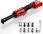 3/8" Extended Cordless Ratchet Wrench For Milwaukee 18V Battery, 74FT-LBS Red New. Price: $82.99.
