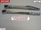 Craftsman Pc 3/8 Socket Wrench Flex Head 72T - Long Offset New. Price: $99.95.