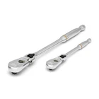 Gearwrench 2 Piece 1/4 Inch & 3/8 Drive 90-TOOTH Locking Flex Head Teardrop New. Price: $130.12.
