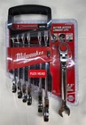 Milwaukee 7 Piece Flex-head Ratcheting Combination Wrench Set Metric 48-22-9529 New. Price: $129.94.