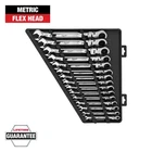 Milwaukee 48-22-9513 15PC Metric Flex Hd Ratcheting Combo Wrench Set(usa Dealer) New. Price: $237.77.