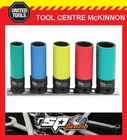 Tools SP20390 5PCE Metric Drive Wheel Nut Impact Socket Set On Rail Brand. Price: $53.98.
