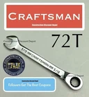 Craftsman 5/16" 12 Point Sae Ratcheting Combination Wrench CMMT42560 Chrome New. Price: $14.49.