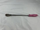 Snap-on Usa THRLLF72 1/4" Drive Pink Extra Long Flex Head Quick Release Ratchet Used. Price: $305.63.