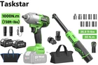 Taskstar 1000NM Cordless Impact Wrench 1/2" Brushless 3/8 50NM Ratchet Combo Kit New. Price: $89.00.